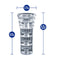 Rize Luz Glow-In-The-Dark Self-Lubricating Stroker Clear with Dimensions 6.25 inches, 2.75 inches Width