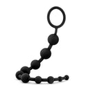 Blush Novelties Anal Adventures Platinum Silicone 10 Anal Beads Black at $9.99