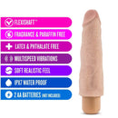 Dr. Skin Cock Vibe 14 Realistic Vibrator Beige with Flexishaft, Multispeed Vibrations, and Soft Realistic Feel Features