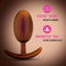 Anal Adventures Matrix Neutron Plug in Cosmic Copper with StayPut™ Design and Anchortech™ Base for Safety and Comfort