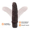 Dr. Skin Silicone Dr. Robert 7-Inch Vibrating Dildo Brown with FlexiShaft technology and Puria Platinum Cured Silicone