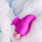 Aria Erotic AF Plum Finger Vibrator by Blush Novelties on white fluffy background