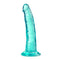 B Yours Plus Lust N Thrust Teal Dildo by Blush Novelties with suction cup base for G-Spot and P-Spot stimulation