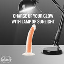 Blush Novelties Neo Elite Glow In The Dark 7.5 inches Dual Density Cock Neon Orange Dildo at $29.99