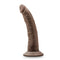 Blush Novelties Dr. Skin Glide 7.5 inches Lubricating Dildo Chocolate Brown at $19.99