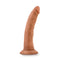 DR SKIN GLIDE 7.5IN SELF LUBRICATING DILDO MOCHA-1