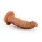 Dr. Skin Glide 7.5-inch self-lubricating dildo in mocha tan with suction cup base by Blush Novelties