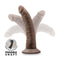 Dr. Skin Plus 7 inches Poseable Dildo Chocolate Dark Brown with flexible shaft illustration