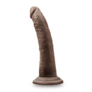 Dr. Skin Plus 7 inches Poseable Dildo Chocolate Dark Brown realistic design with poseable shaft for comfort and pleasure during play