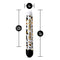The Collection I Choose Fabulous Black Vibrator with Leopard Print and Measurements