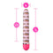 The Collection Pride Vibe Pink with dimensions 7 inches length, 5.75 inches insertable, and 1 inch width in vibrant pattern.