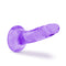 B Yours Plus Hard N Happy purple dildo with suction cup base and curved design for G-Spot and P-Spot stimulation.