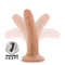 Dr. Skin Plus 5 inches Poseable Dildo Vanilla Light Skin Tone Beige with poseable shaft from Blush Novelties