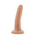 Dr. Skin Plus 5-inch poseable dildo in vanilla light skin tone beige from Blush Novelties.