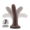 Blush Novelties Dr. Skin Plus + 5 inches Poseable Dildo Chocolate Dark Brown at $17.99