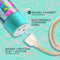 Rechargeable Utopia 7-Inch Vibe with Eco-Friendly Charging Cord in Aqua - Blush Novelties