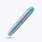 Limited Addiction Utopia 7-Inch Rechargeable Vibe in Aqua with playful psychedelic design for sensual internal and external pleasure.