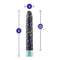 Limited Addiction Dreamscape 7-Inch Rechargeable G-Spot Vibrator in Blue with Psychedelic Design and Dimensions