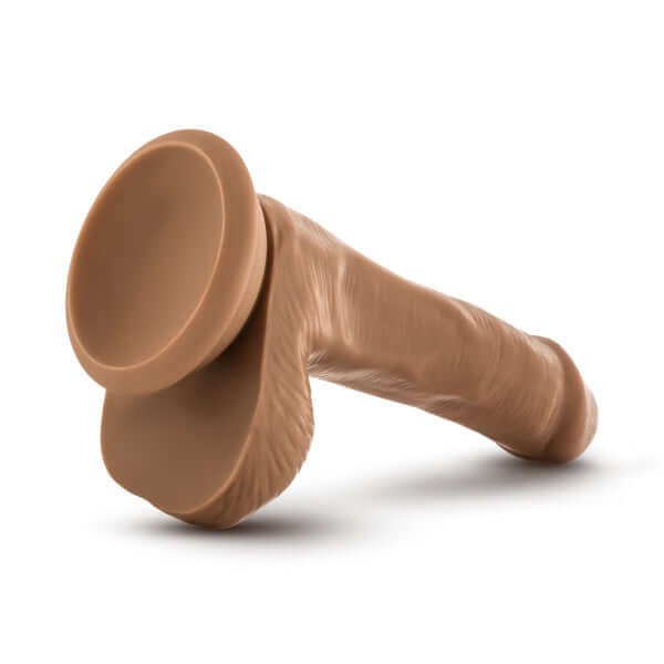 Dr. Skin Dr. Jeffrey 6.5-inch Medium Tan Dildo with Balls and Suction Cup Base for Hands-Free Play