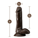 Blush Novelties Dr. Skin Plus 6 inches Posable Dildo Chocolate Brown at $22.99