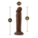 Blush Novelties Dr. Skin Plus + 6 inches Poseable Dildo Chocolate Dark Brown at $17.99