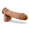 Dr Skin Silicone Dr Julian 9 inches Dildo Mocha with realistic design, powerful suction cup, and posable shaft for versatile use.