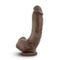 Chocolate Brown Loverboy The Mechanic Dildo with Realistic Design from Blush Novelties