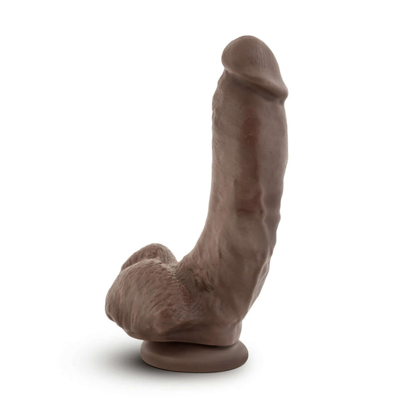 Chocolate Brown Loverboy The Mechanic Dildo with Realistic Design from Blush Novelties