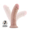 Dr. Skin Dr. Shepherd 8-inch dildo with suction cup and posable shaft in light skin tone.