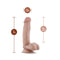 Realistic 7 Inch Tan Dildo with Balls, 1.5 Inch Width, and 5.5 Inch Insertable Length by Dr. Skin with Suction Cup Base