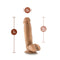 Dr. Skin Dr. Mark 7 inches Dildo with Balls Tan Medium Skin Tone with measurements of 7 inches length, 5.5 inches insertable, and 1.5 inches width