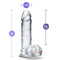 Blush Novelties B Yours Diamond Glimmer Clear 8 inches Dildo at $23.99