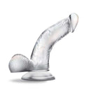 Clear B Yours Diamond Sparkle realistic dildo with suction cup base from Blush Novelties