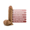 Blush Novelties Dr. Skin Dr. William 8-Inch Dildo with Balls in Tan Medium Skin Tone with soft realistic feel and strong suction cup base.