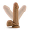Blush Novelties Dr. Skin Dr. William 8-Inch Dildo with Balls in tan medium skin tone with sturdy suction cup base
