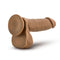 Blush Novelties Dr. Skin Dr. William 8-Inch Dildo with Balls in tan medium skin tone with suction cup base