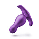 Anal Adventures Matrix Quantum Plug in Galactic Purple by Blush Novelties for elevated anal pleasure with rounded shape and slight curve
