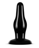 Anal Adventures Pleasure Plug Black with tapered tip for easy insertion from Blush Novelties, designed for new anal sensations and expanded pleasure.