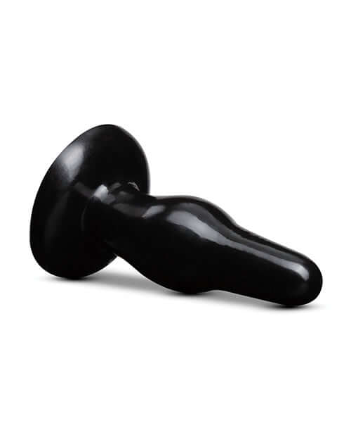 Anal Adventures Pleasure Plug Black by Blush Novelties with tapered tip and wide neck for enhanced anal sensations
