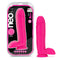 Blush Novelties Neo Elite 10 inches Dual Density Cock with Balls Neon Pink Dildo at $69.99