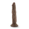 Blush Novelties Dr. Skin Silicone Dr. Carter 7 inches Dong with Suction Cup - Chocolate at $23.99