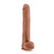 Au Naturel Daddy 14-inch Mocha Dildo by Blush Novelties with Sensa Feel layers and Flexi Shaft technology for realistic feel.