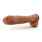 Au Naturel Daddy 14 inches dildo in mocha color by Blush Novelties, featuring realistic details with Sensa Feel layers and Flexi Shaft technology.