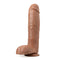Au Naturel Huge 10 inches Dildo in Mocha Medium Skin Tone with Realistic Texture and Veins from Blush Novelties