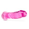 B Yours Plus Thrill N Drill Pink Dildo with suction-cup base by Blush Novelties, realistic and harness-compatible.