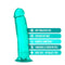 B Yours Plus Thrill N Drill Teal Dildo with soft realistic feel, suction cup base, harness compatible, fragrance and paraffin free, body safe