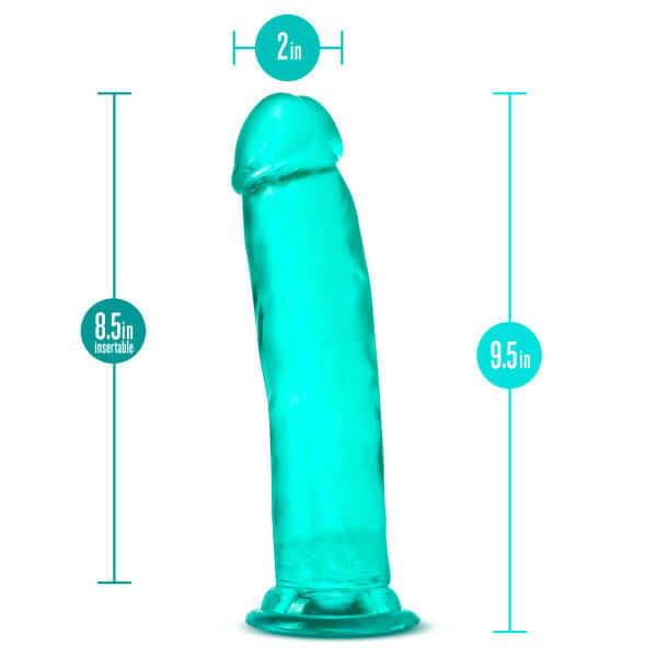 Blush Novelties B Yours Plus Thrill N Drill Teal Dildo at $24.99