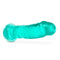 B Yours Plus Thrill N Drill Teal Dildo with soft feel and realistic design by Blush Novelties