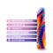 Limited Addiction Psyche Power Vibe Rainbow features and benefits, including 10 vibrations, satin smooth feel, Magna Charge USB, and waterproof.