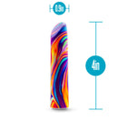 Limited Addiction Psyche Power Vibe Rainbow with a vibrant design, 4 inches in length and 0.9 inches in diameter by Blush Novelties